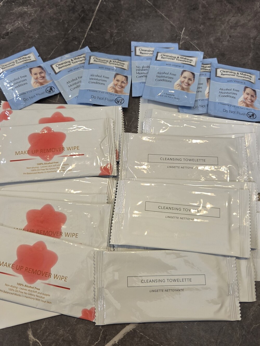 Makeup Wipes Individually Sealed 60 Count